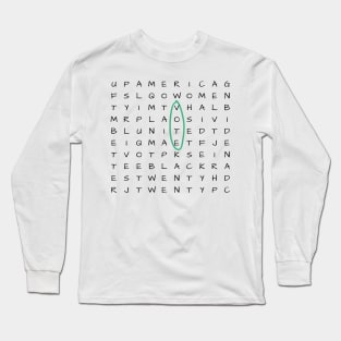 2020 Election Word Search Design ver 2 Long Sleeve T-Shirt